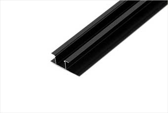 南平航空纤维墙咔铝合金带灯中条（哑黑氧化）